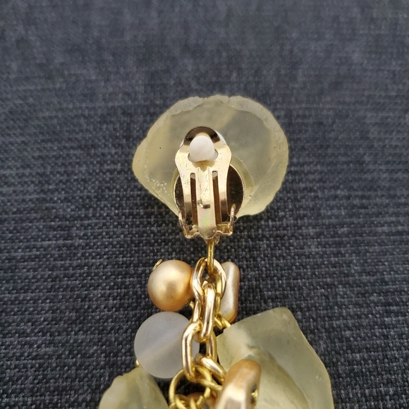 Vintage rock sugar statement earrings clip on - Picture 4 of 5